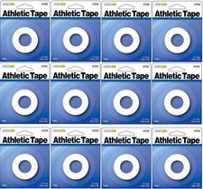 12 rolls Flex Aid 1.5" x 24' White Athletic Tape Sports Muscle Therapeutic