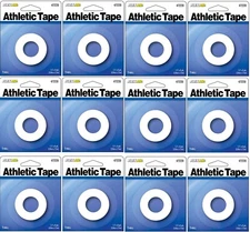 12 rolls Flex Aid 1.5" x 24' White Athletic Tape Sports Muscle Therapeutic