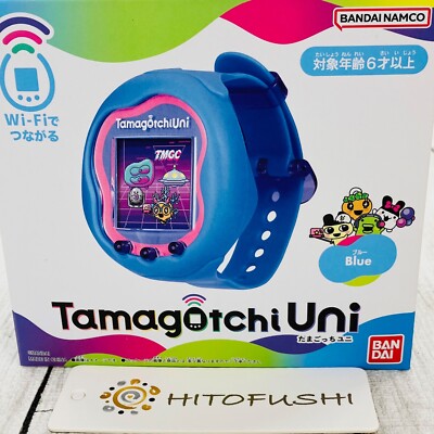 BANDAI Tamagotchi Uni Blue Wifi Tamaverse Handheld Game