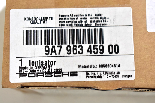 Genuine Porsche 9Y0 Cayenne HVAC System Ionizer 9A796345900 NEW - Picture 3 of 3