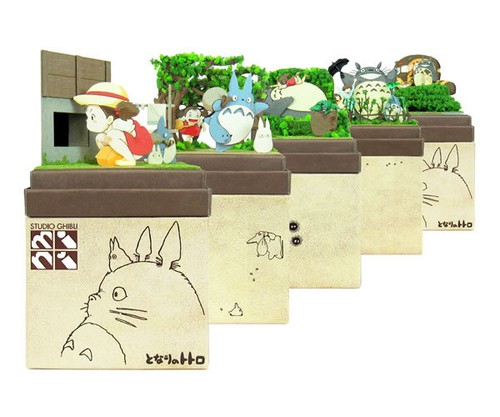 Studio Ghibli mini Paper Craft Kit My Neighbor Totoro 48 "Mei and Totoro" - Picture 5 of 6