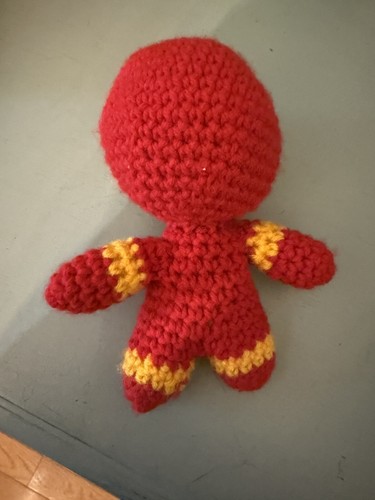 “Handmade Iron Man Marvel Crochet Plush Doll 6 Inch Stuffed Superhero Toy” - Picture 3 of 6