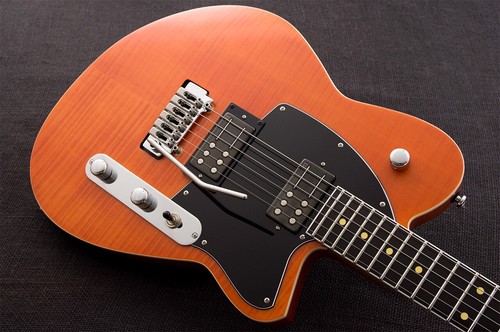 Reverend Reeves Gabrels Signature Satin Rock Orange Flame Maple - Picture 4 of 6