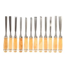 12pcs Wood Carving Hand Chisel Tool Sculpting ChiselCarving Tools Woodworking...