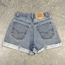 Vintage 90s Levi  s 954 High Rise jean Shorts Women Sz 5 Orange Tab USA Made