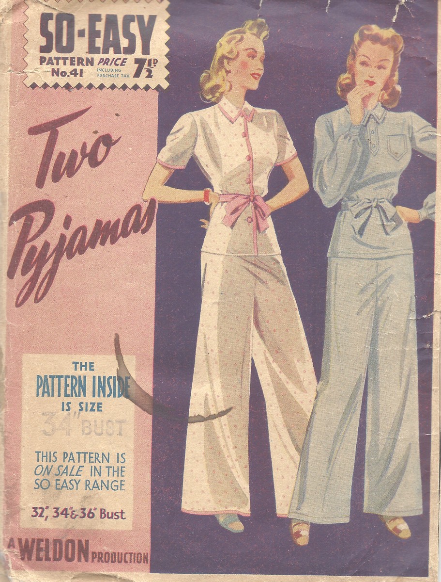 BETSEY JOHNSON vintageショートパンツ 1940s WW2 Vintage Sewing Pattern B34