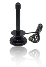 ANTENNA DVB-T TV 25 DV PORTATILE PER AUTO CAMPER SUV CON CALAMITA W 25