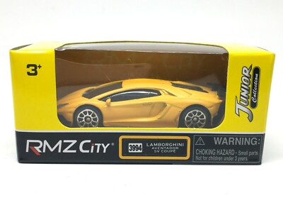 Lamborghini Aventador SV Coupe Dark Yellow RMZ City Metal 1/64 (3