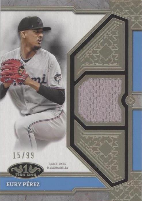 2024 Topps Tier One Tier One Relics Eury Perez T1r Ep 99 Mem For 