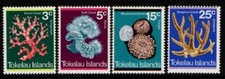 Tokelau Islands 1973 Corals SG37-40 MNH