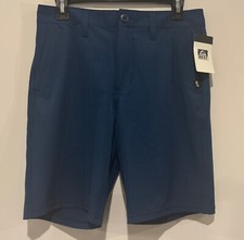 NWT Reef Men's Chino 8" Board Shorts Navy Blue Lightweight Stretch Beach Size 28