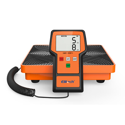 Elitech Digital Refrigerant Charging Weight Scale HVAC Scale 110Lbs LMC-100F+