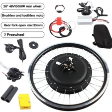 20 Inch eBike Electric Rear Wheel Hub Motor Bicycle Conversion Kit 1000W 48V