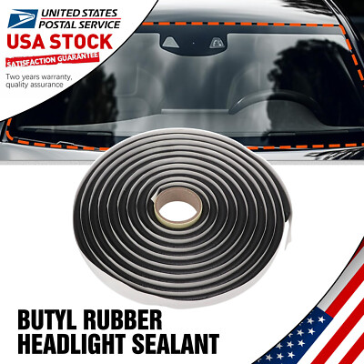 Sealing Resealing Car Headlights Windshield Headlamp Butyl Rubber Glue Sealant