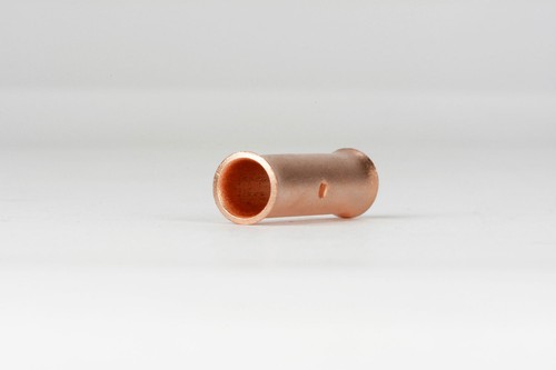 6 AWG TEMCo Butt Splice Connector Bare Copper Uninsulated Gauge. 10 Pack - Picture 5 of 5