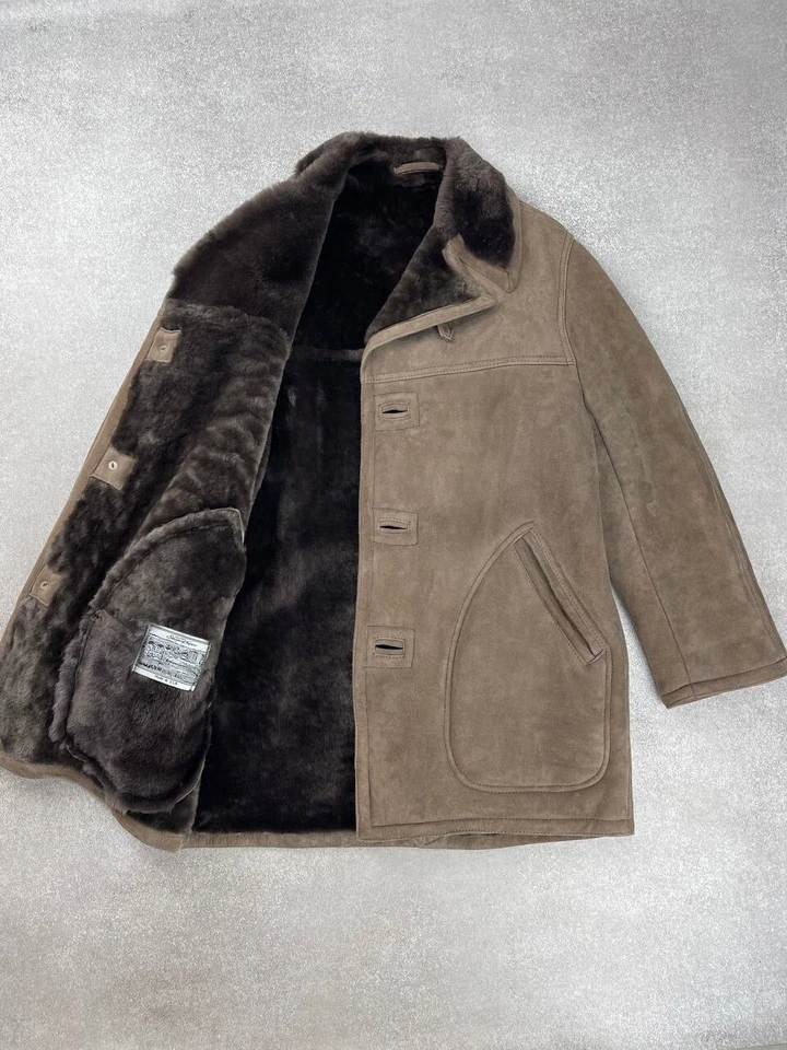 Chaqueta Sawyer Of Napa Gamuza Piel de Oveja Western Rancher Talla M Foto 3 de 4