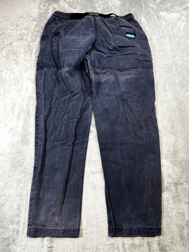 Kavu Hiking Pants Men Size Large Navy Blue With Belt Relaxed Fit - Picture 10 of 15