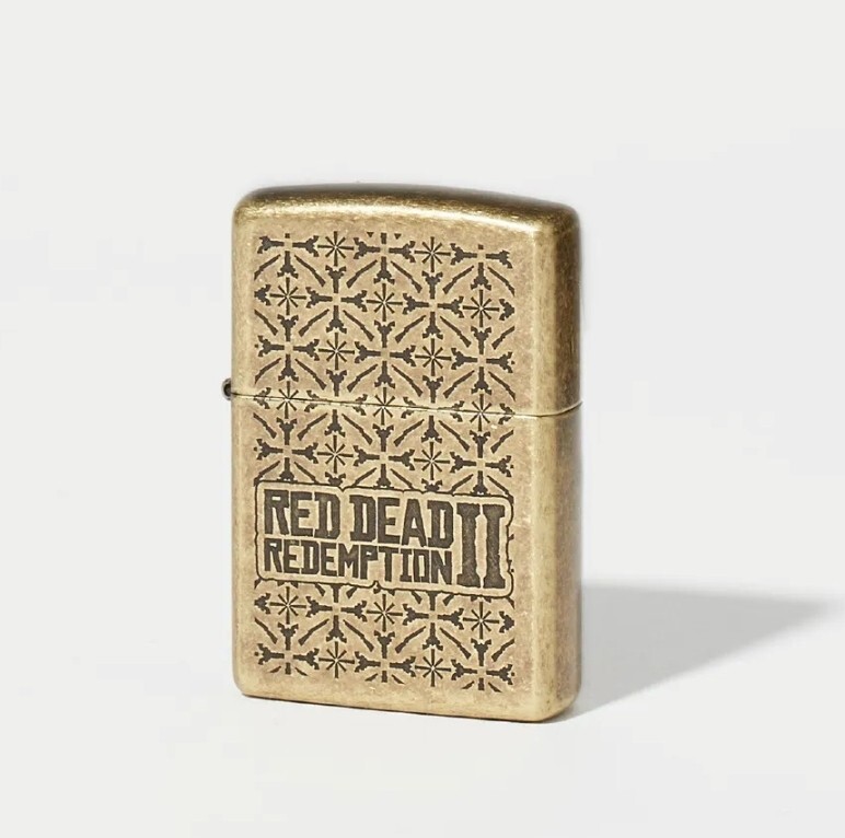 NEW Sealed Red Dead Redemption 2 Antique Brass Zippo Lighter 
