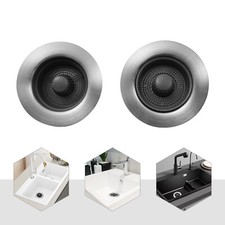 2PCS 4.25" Kitchen Bathroom Sink Strainer Stainless Steel Filter Drain Strainer