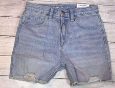 Old Navy Girls High-Rise Slouchy Strait Built-In Tough Jean Shorts Size 10