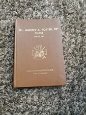 Ill. Andrey A. Potter, 33, Class- Spring, 1981- Ancient Scottish Rite Book
