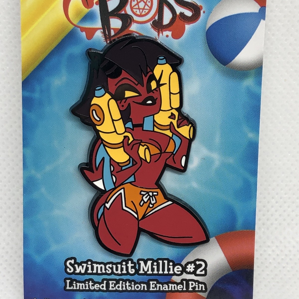 Helluva Boss Millie - Spring 限定ピン Helluva Boss Swimsuit Millie #2 Limited Edition Enamel Pin