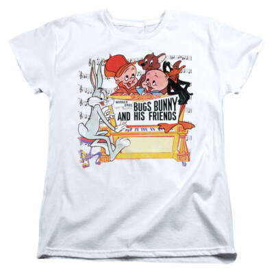 LOONEY TUNES BUGS AND FRIENDS Licensed Women's Graphic Tee Shirt SM-2XL