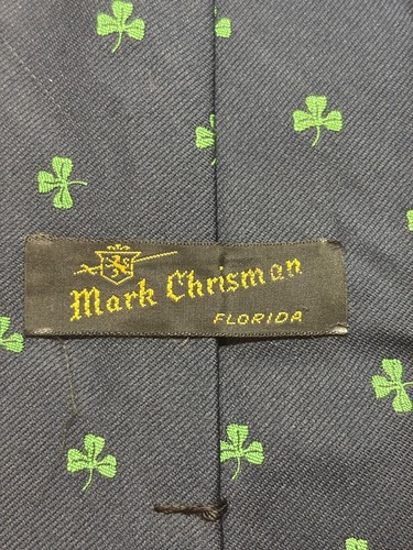 Robert Talbott Clover Neck Tie Mark Chrisman Florida 56 inches - Picture 7 of 10