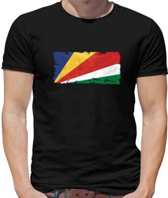 Seychellen Flagge Herren T-Shirt - Victoria - Flaggen - Land - Insel 