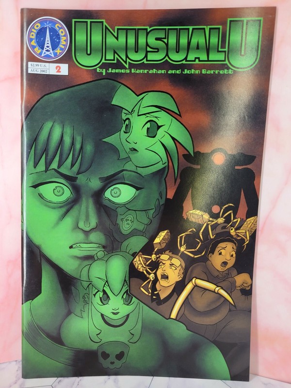 Unusual U #2- 2002, John Barrett, James Hanrahan, Manga Comic, Radio Comix, VF!