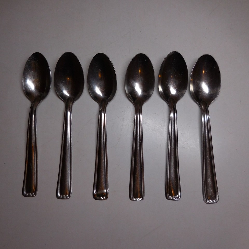 N24.23 Inox France Metal Grey 6 Lures Dessert Art Table Kitchen Vintage ...