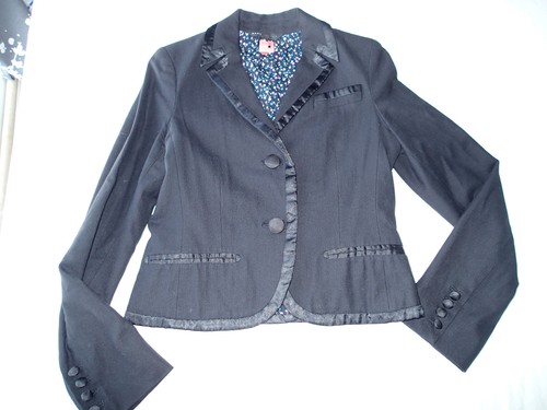 marc jacobs coat jacket ,BLAZER , Sz 6,black stretchable 1b - Picture 4 of 7