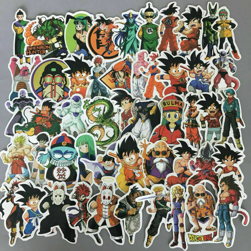 Pack 100un adesivos Dragon Ball - Gamer Otaku