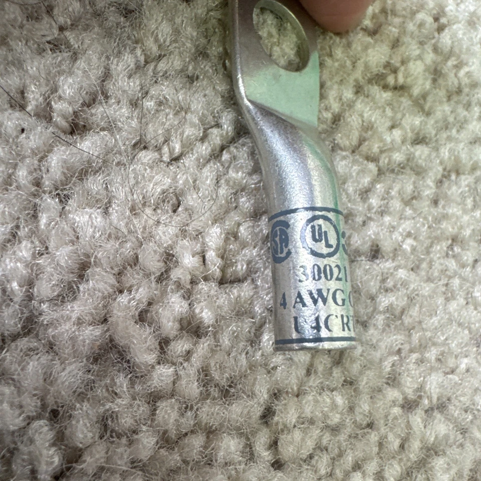 3M 30021 Copper Compression Lugs 4AWG (Qty 50) - Image 3 of 4