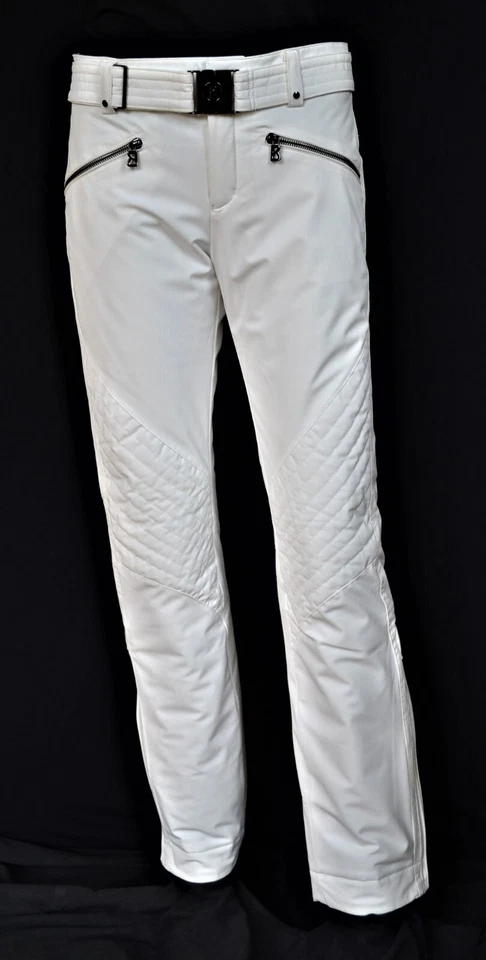 BOGNER FRAENZI DAMEN SKIHOSE WEIß FRANZI Stretch GÜRTEL UVP 595 € Gr 46 XXL NEU