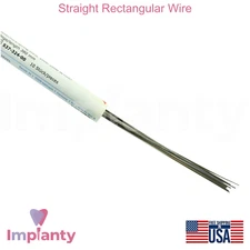 Straight Rectangular Dental Wire Stainless Steel Optimizing 0rthodontic Result