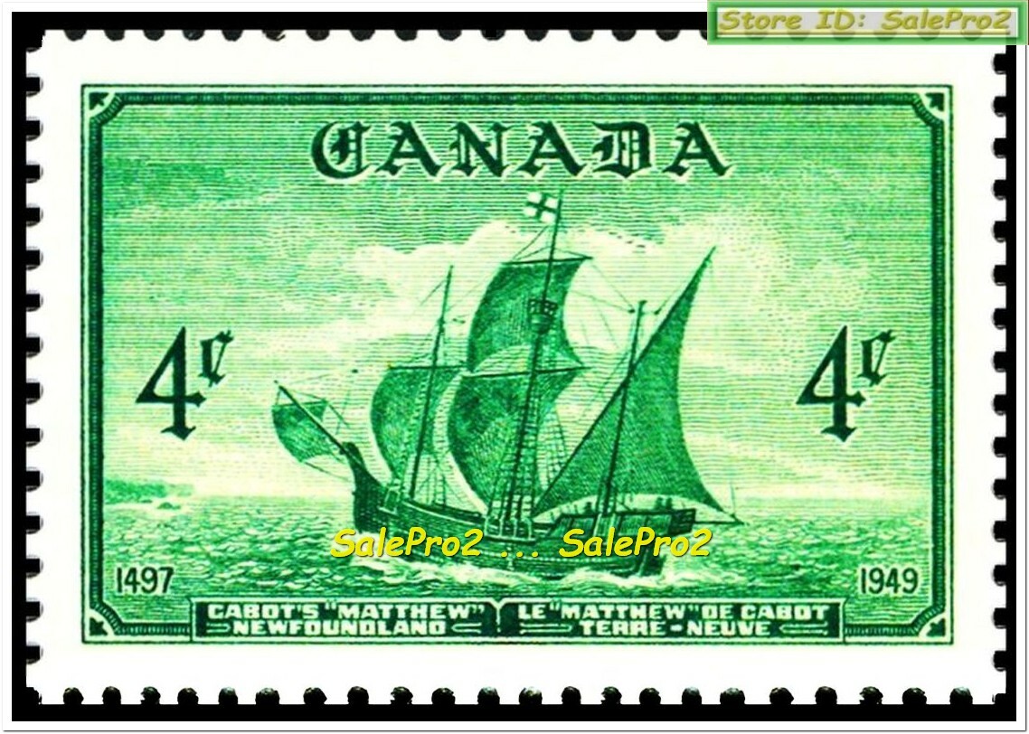 CANADA 1949 HISTORIC CABOT'S MATTHEW SHIP NEWFOUNDLAND FV FACE 4