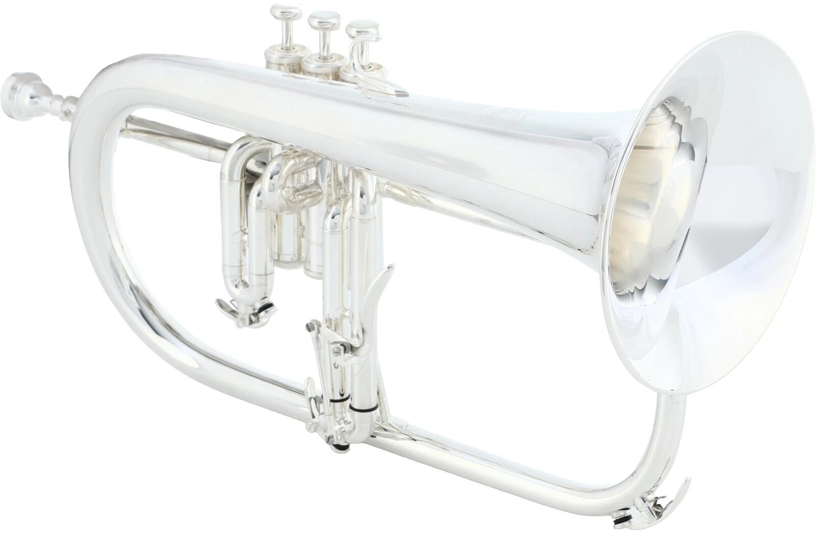 雅马哈银色饰面粗管短号