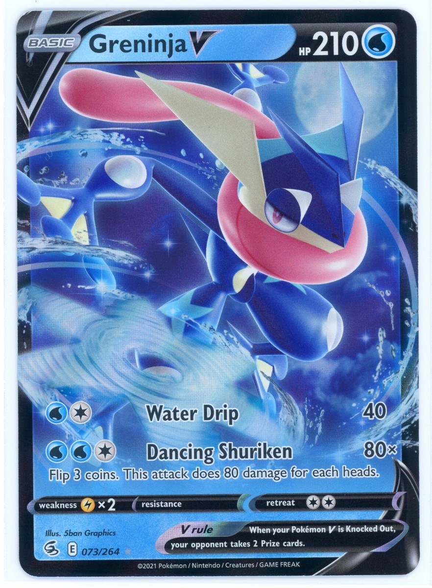 Pokemon Fusion Strike - Greninja V Ultra Rare - 073/264 - NM | eBay