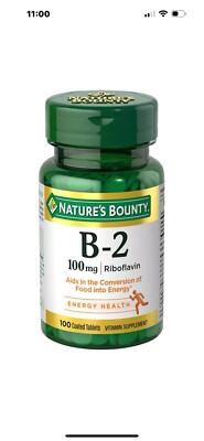 Nature's Bounty Vitamin B-2, Riboflavin Exp 1/27