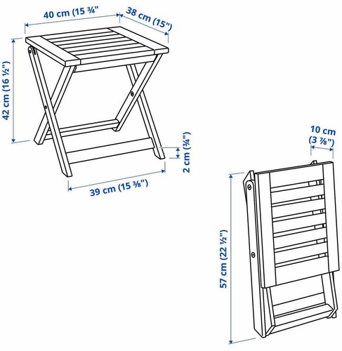 Sgabello Ikea Applaro Pieghevole - Imagen 3 de 3
