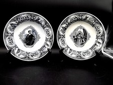 BOCH FRERES KERAMIS - 2 ASSIETTES CREUSES SAINT PAUL ET AMBROISE