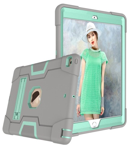 Funda protectora resistente a prueba de golpes con soporte para iPad 5/6º 7º 8º 9º 10º 11ª generación A16 - Imagen 39 de 59