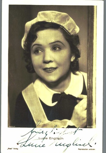 Lucie Englisch Original Signature On Ross Card No. N 15 D