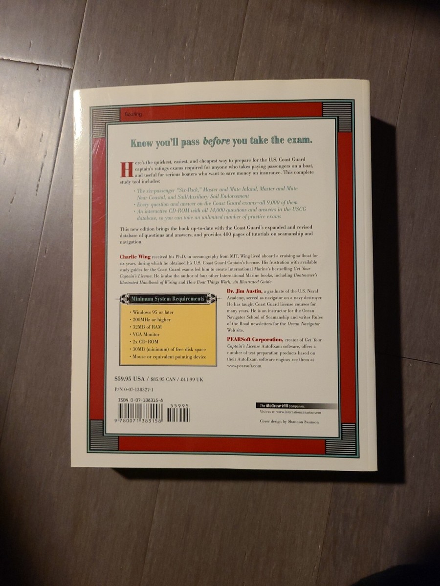 Get Your Captain's License, Third Edition B 9780071383158| eBay