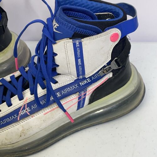 MENS NIKE AIR A02110-101 SATURN WHITE/BLACK/PINK/BLUE SNEAKER SHOSE SIZE 8 - Picture 4 of 17