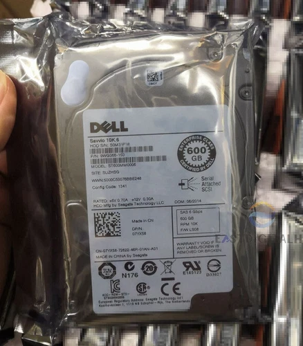 Dell 7YX58 07YX58 ST600MM0006 600GB 6Gbs 10K.6 2.5'' SAS 9WG066 Hard Drive