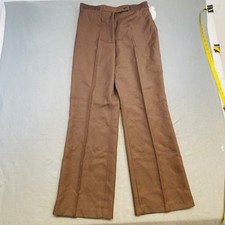 Vtg NWT Kmart Brown Polyester Dress Pants 70s 80s Women's 17/18 Avg Dead-stock