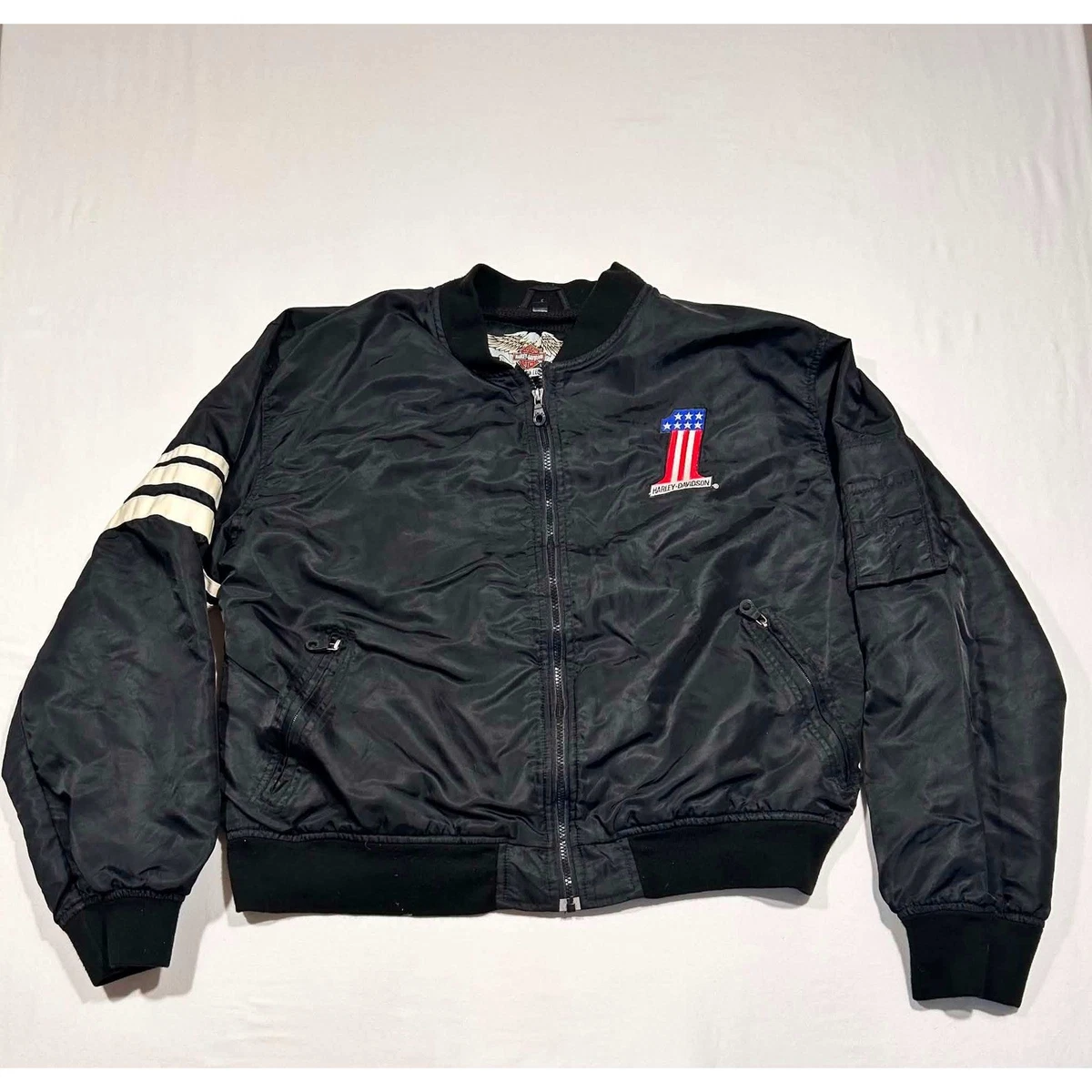 harley davidson bomber jacket products for sale | eBay