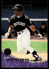 Eric Young 1994 Leaf #44 Colorado Rockies MLB READ FREE SHIPPING AutographDen